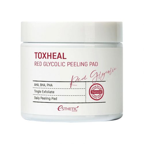 ESTHETIC HOUSE Toxheal Red Glyucolic Peeling Pad Пілінг-диски для обличчя очищувальні з гліколевою і миндальною кислотою