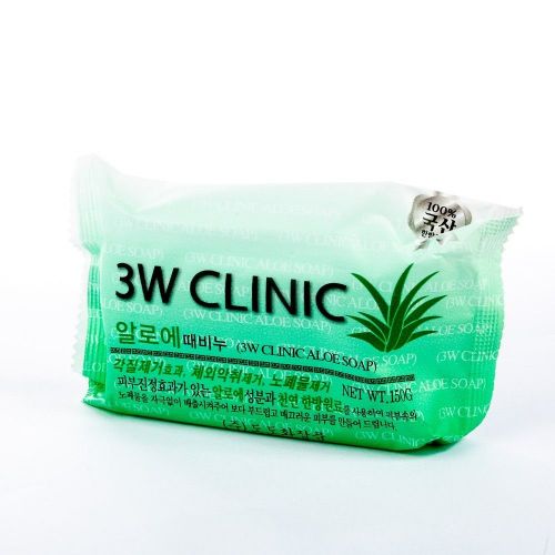 3W CLINIC Aloe Dirt Soap Мило очищаюче для обличчя і тіла з екстрактом алоє