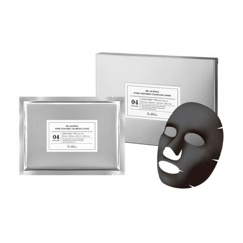 DR. ALTHEA Pore-Control Charcoal Mask Маска для обличчя тканинна для звуження пір з вуглем СЕБУМ-КОНТРОЛЬ