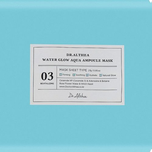 DR. ALTHEA Water Glow Aqua Ampoule Mask Маска для обличчя тканинна зволожувальна з 17 амінокислотами