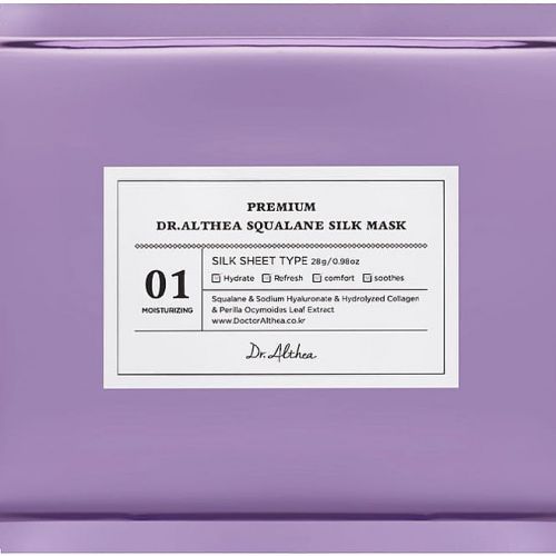 DR. ALTHEA Premium Squalane Silk Mask Маска для обличчя тканинна шовкова зволожуюча зі скваланом