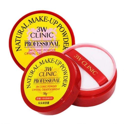 3W CLINIC Natural Make-Up Powder #21 Пудра матуюча розсипчаста №21
