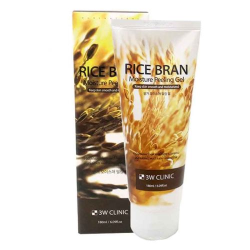 3W CLINIC Rice Bran Moisture Peeling Gel Пілінг гель для обличчя