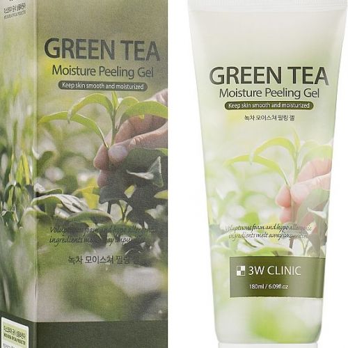 3W CLINIC Green Tea Moisture Peeling Gel Пілінг гель для обличчя