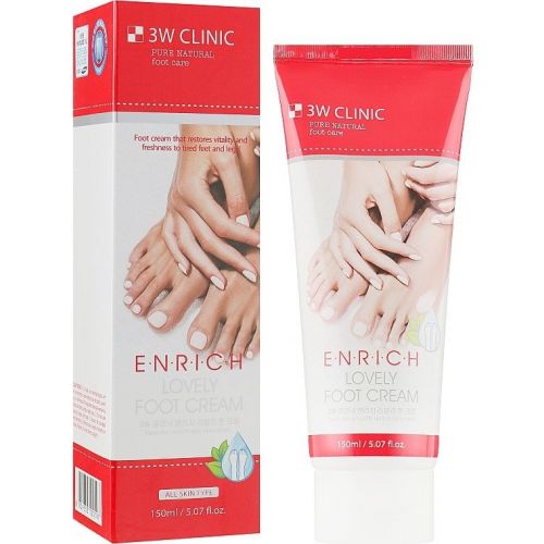 3W CLINIC Enrich Lovely Foot Treatment Крем для ніг відновлювання