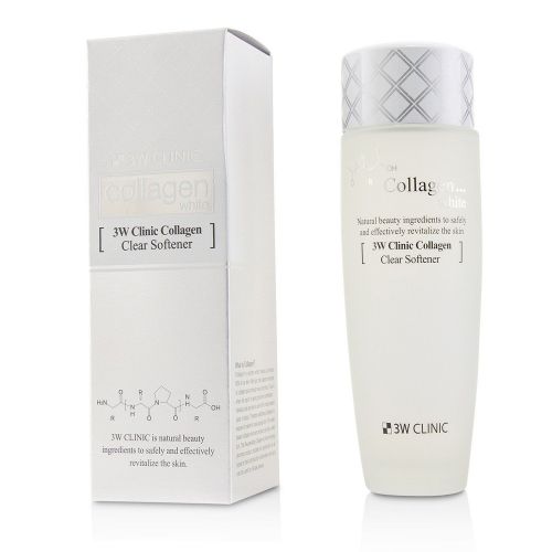3W CLINIC Collagen White Clear Softener Освітлюючий тонер для обличча з колагеном