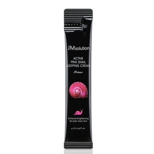 JMsolution Active Pink Snail Sleeping Pack Крем маска для обличчя Нічний з муцином Равлика