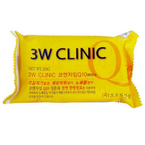 3W CLINIC Q10 Dirt Soap Мило очищаюче для обличчя і тіла з коензимом Q10