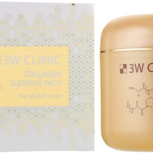 3W CLINIC Collagen Sleeping Pack Маска для обличчя нічна зволожувальна з колагеном