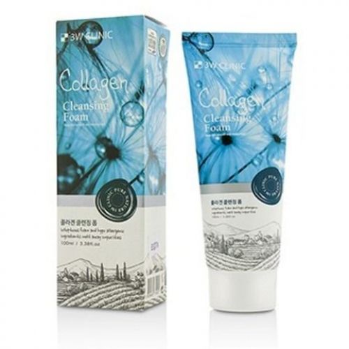 3W CLINIC Collagen Foam Cleansing Пінка для вмивання Натуральна з колагеном