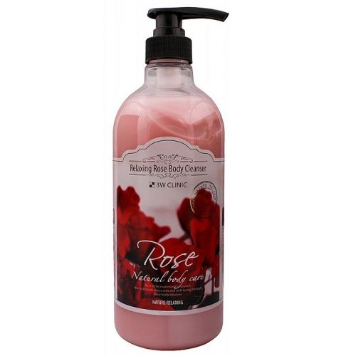 3W CLINIC Relaxing Rose Body Cleanser Гель для душу з екстрактом троянди