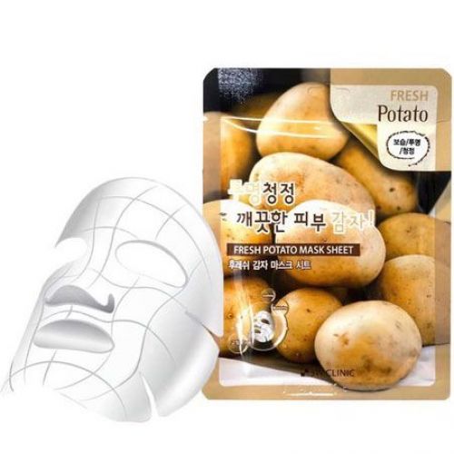 3W CLINIC Fresh Potato Mask Sheet Маска для обличчя тканинна з екстрактом картоплі