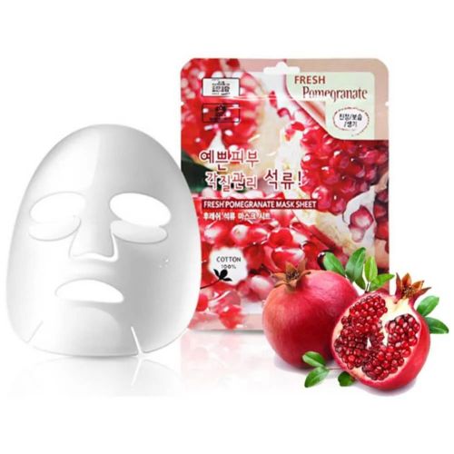 3W CLINIC Fresh Pomegranate Mask Sheet Маска для обличчя тканинна зволожуюча з екстрактом гранату