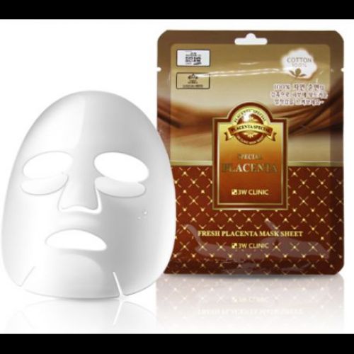 3W CLINIC Fresh Placenta Mask Sheet Маска для обличчя тканинна відновлювальна з екстрактом плаценти
