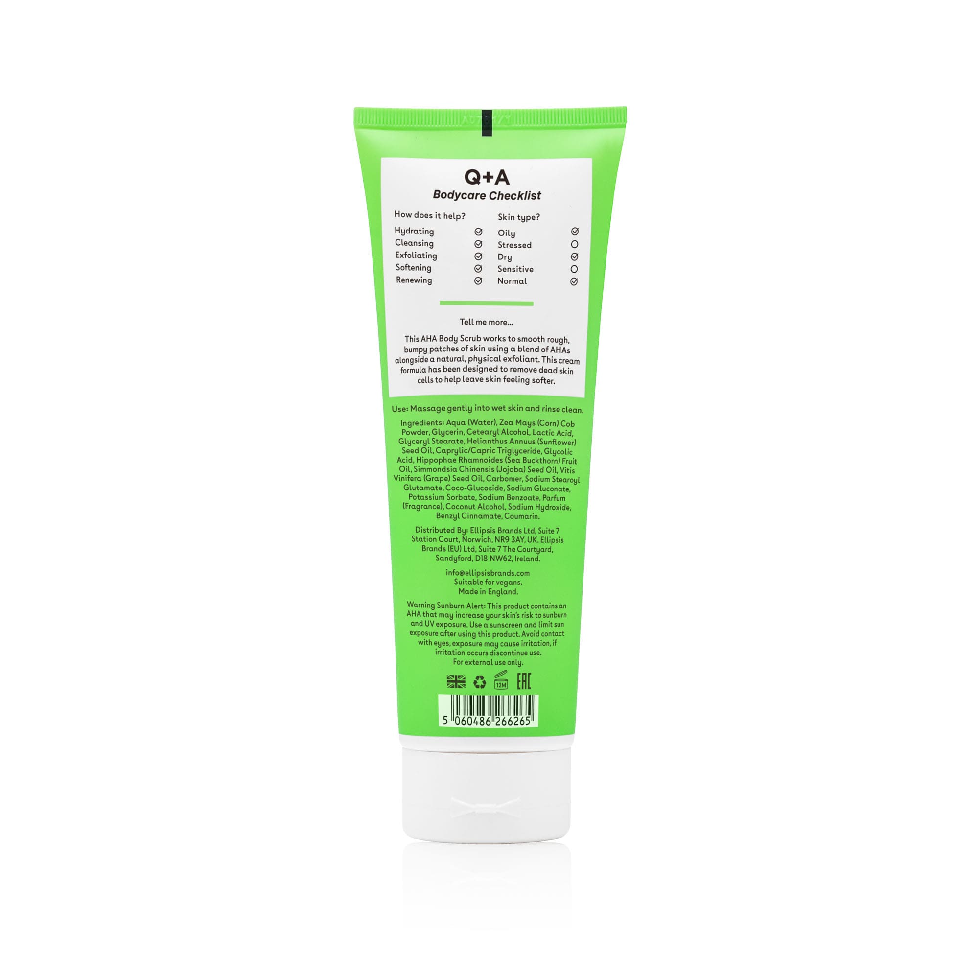 AHA Exfoliator Body Scrub Back